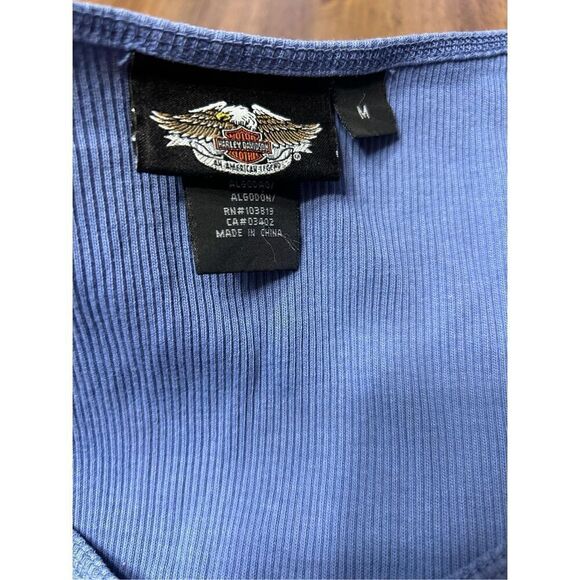 Women's Harley Davidson Ribbed tank top ombré purple,blue, Size Medium - Picture 4 of 7